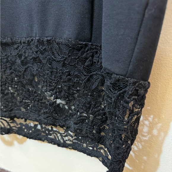 Torrid Black Sleeveless Pencil Dress with Lace Trim & Hem, Size 20 - Picture 5 of 6